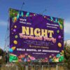 Editable Night Farewell Party PSD Template – 4x4 size Photoshop banner for schools, colleges, and corporate farewell events.