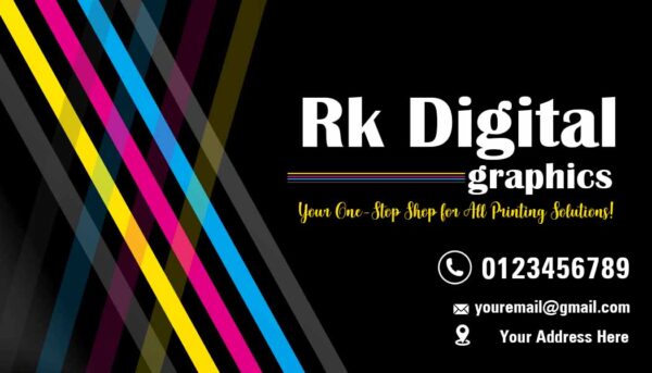 Printing Shop Business Card PSD Template – Front & Back Editable Design