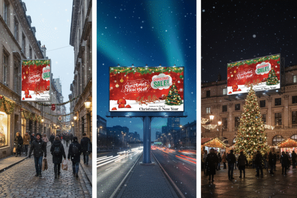 Christmas sale flex banner PSD design 6x4 high resolution